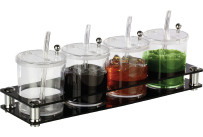 Buffetbar mit 4 Behältern