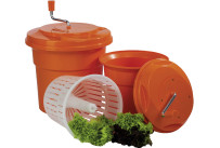 Salatschleuder manuell orange 12l