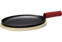 Gusseiserne Servierartikel oval, 37,0x18,0