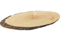Rindenholzbrett oval 45cm