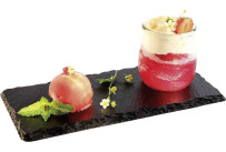 Naturschieferplatte mit 1 Aussparung