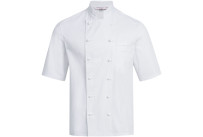 Kochjacke Herren, Brustleistentasche, halbarm Größe S