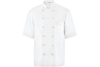 Kochjacke Herren, Brustleistentasche, halbarm Größe L