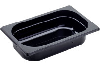GN Behälter 1/4 Polycarbonat schwarz T: 65mm