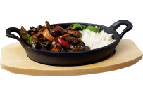 Gusseiserne Servierartikel oval, 21x15cm