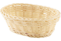 Korb oval 18x13x6cm beige