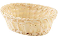 Korb oval 23x17x8cm beige