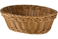 Korb oval 23x17x8cm braun