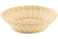 Korb rund 25x7cm beige
