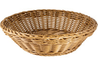 Korb rund 25x7cm braun