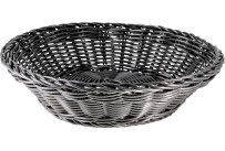Korb rund 25x7cm schwarz