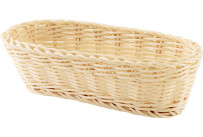 Korb länglich 23x11x7cm beige