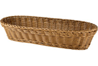 Korb länglich 37x15x8cm braun