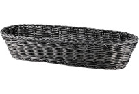 Korb länglich 37x15x8cm schwarz