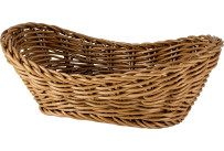 Korb Boot 21x14x8cm braun