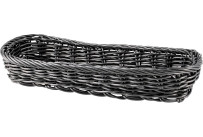 Korb Besteck rechteckig 27x11x4,5cm schwarz