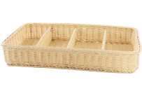 Korb Besteck 4 Fächer GN 1/1 beige