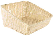 Korb Auslage, beige eckig 50x40 cm