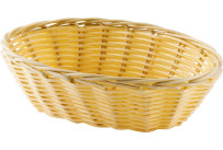 Korb leichte Ausführung, beige oval 20x14x6cm