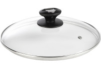 Glas-Deckel mit Dampfloch 20cm