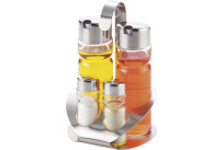 Menagen-Set Salz/Pfeffer/Essig/Öl