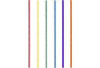 Trinkhalme aus Papier Jumbo, farbig gemischt 25cm