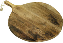 Kernakazienbrett mit Griff rund Ø 39,5 cm