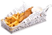 Mini-Servier-Frittierkorb, flach