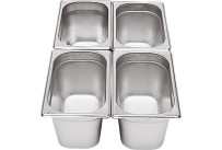 GN-Behälter 1/4 Edelstahl 150mm