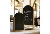 Tischtafel inkl. Gestell aus Holz dunkel