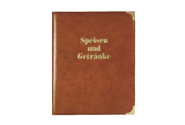 Speisekarte A4 mit Buchschrauben A4, rot