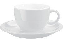 Kaffee-/Cappuccinotasse obere weiß