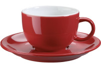 Kaffee-/Cappuccinotasse obere rot