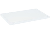 Schneidbrett mit Saftrille weiß 40x30x2cm