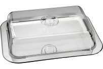 Serviertablett mit Frischhaltehaube