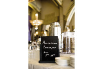 Tischtafel inkl. Gestell aus Holz schwarz A6