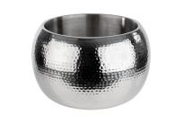 Champagner Bowl, Hammerschlag Ø37cm, Doppelwandig