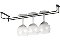 Gläserschiene schwarz 25cm