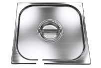 GN-Deckel mit Löffelausschnitt Edelstahl für 2/3