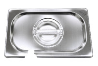 GN-Deckel mit Löffelausschnitt Edelstahl für 1/3