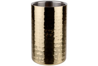 Flaschenkühler, gold gehämmert