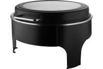 Chafing Dish rund, schwarz