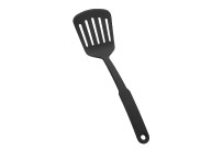 Küchenhelfer schwarz Bratenwender, geschlitzt