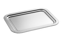 Serviertablett Edelstahl