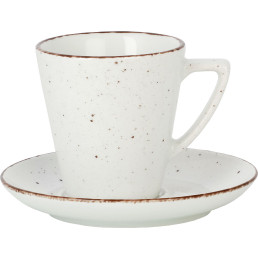 Porzellanserie "Granja" weiß Tasse obere Kaffee Grande