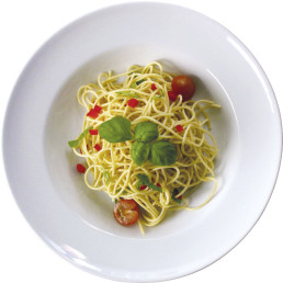 Pastateller weiß, rund, Ø 24,5 cm