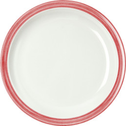 Teller flach "Colour" Ø23,5cm Melamin cherry-rot