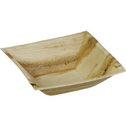 Schale/ Teller quadratisch "Palmblatt" tief