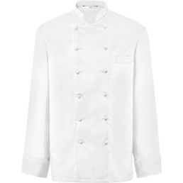 Kochjacke Herren, Brustleistentasche, langarm Größe S