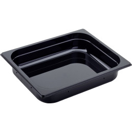 GN Behälter 1/2 Polycarbonat schwarz T: 65mm